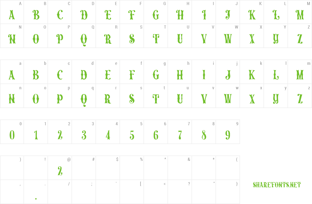 Font Ye Olde Towne preview